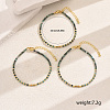 3Pcs Natural Unakite Round Bead Bracelets for Women IA7315-1-1