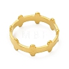 Ion Plating(IP) 201 Stainless Steel Dog Bone Wrap Finger Ring for Women RJEW-G278-12G-2