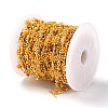 Handmade Brass Enamel Link Chains CHC-I035-13G-05-4