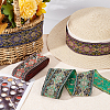 14M 4 Colors Ethnic Style Embroidery Polyester Ribbons OCOR-FG0001-48-4