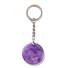 Natural Amethyst Trinity Knot Pendant Keychain KEYC-E038-02P-01-2