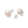 Natural Pearl Ear Studs EJEW-P286-35P-2