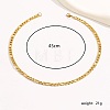 Stainless Steel Figaro Chain Necklace for Women XQ5434-4