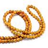 Baking Paint Glass Round Bead Strands DGLA-Q019-8mm-44-3