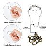 12Pcs Iron Shower Curtain Rings for Bathroom AJEW-FH0003-37AB-3