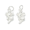 925 Sterling Silver Flower Charms STER-A050-05S-1