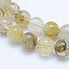 Natural Dendritic Quartz Beads Strands G-J373-01-12mm-3