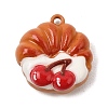 Spray Painted Alloy Pendants AL-CBAD39A-01D-1