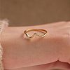 Wave Shaped 925 Sterling Silver Micro Pave Clear Cubic Zirconia Finger Rings FS-WG6021D-08-3