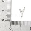 304 Stainless Steel Letter Connector Charms STAS-M108-01P-25-3