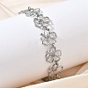 Hollow Hammered 304 Stainless Steel Link Chain Bracelets for Women BJEW-F539-01C-P-2