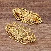 Brass Hair Barrettes Accessories  OHAR-PW0001-200P-3