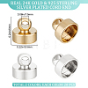 40Pcs 2 Colors Brass Pendant Bails KK-BBC0009-44-2