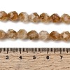 Heated Natural Citrine Beads Strands G-Z119-A37-02-6