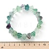 Bicone Natural Fluorite Beads Stretch Bracelets for Women Men BJEW-C097-05H-5