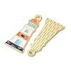 Ocean Alloy Enamel Pendants ENAM-B041-01K-3