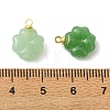 3Pcs 3 Colors Imitation Jade Glass Pendants PALLOY-JF05402-01-3