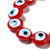 Handmade Evil Eye Lampwork Beads Strands LAMP-E030-03-3