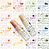 CRASPIRE 80Pcs 8 Style Custom Lip Balm DIY Label Sticker DIY-CP0007-95G-5