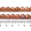 Natural Peach Moonstone Beads Strands X-G-J403-04A-8mm-3