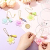 5Pcs Brass Wine Glass Charms HJEW-YW00456-4