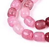Baking Paint Crackle Glass Beads Strands DGLA-N019-01B-05-4