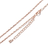 Brass Link Chain Necklaces NJEW-K123-10RG-1