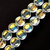Transparent Electroplate Glass Bead Strands EGLA-P049-01A-AB02-1