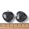 Natural Larvikite Pendants G-A259-02P-01-3