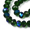 Electroplate Glass Beads Strands EGLA-A034-T6mm-L27-2