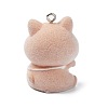 Flocky Opaque Resin Pendants LS-RESI-G105-05C-2