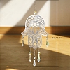 Metal Hollow Hamsa Hand with Eye Hanging Ornaments PW-WGE33F2-03-1