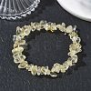 Heated Natural Lemon Quartz Chip Beaded Stretch Bracelets for Women BJEW-D467-01D-2