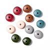 Painted Wood Beads WOOD-T021-18-M-1