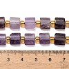 Natural Banded Amethyst Beads Strands G-F833-Q01-01-5