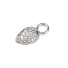 Brass Micro Pave Cubic Zirconia Pendants KK-M322-48P-01-2