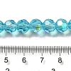 Electroplate Transparent Glass Beads Strands LS-EGLA-A035-T8mm-L08-4