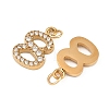 304 Stainless Steel Rhinestone Pendants STAS-N133-03I-G-2