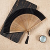 Chinese Style Wood Folding Fan with Tassel PW-WG4D112-11-1