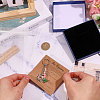 1Pc Gemstone Chip with 201 Stainless Steel Charm Keychains KEYC-CO0001-01C-3