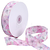 1Roll Single Face Printed Polyester Satin Ribbon SRIB-CY0001-47F-1