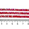 Electroplate Glass Beads Strands GLAA-Q105-03C-4