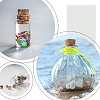 11Pcs 11 Colors Lucky Bag Shape Glass Cork Bottles Ornament AJEW-DR0001-01-7