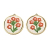304 Stainless Steel & Embroidered Pendants SA-CBA1ED9-12G-1
