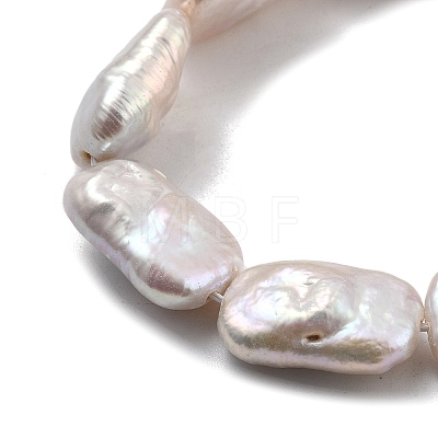 Natural Baroque Keshi Pearl Beads Strands PEAR-P064-01B-08A-1