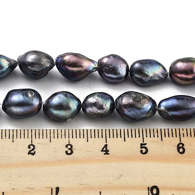 Dyed Natural Cultured Freshwater Pearl Beads Strands PEAR-P062-26A-1