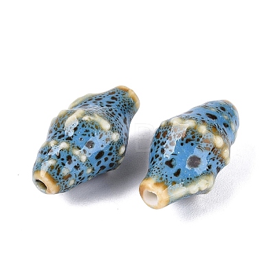 Vintage Handmade Porcelain Beads PORC-Q006-08L-1
