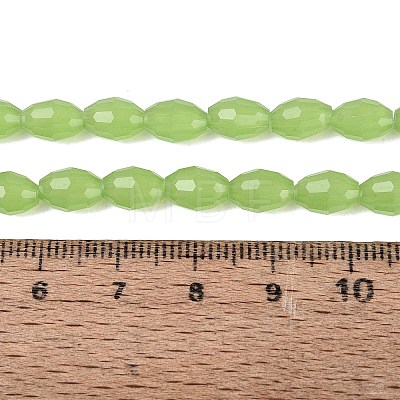 Imitation Jade Glass Beads Strands GLAA-N071-01A-B03-1