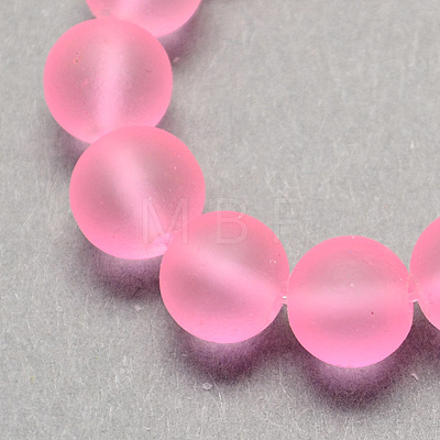 Transparent Glass Bead Strands GLAA-S031-12mm-20-1