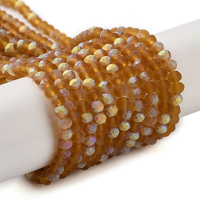 Imitation Jade Glass Beads Strands EGLA-A034-T2mm-MB04-1